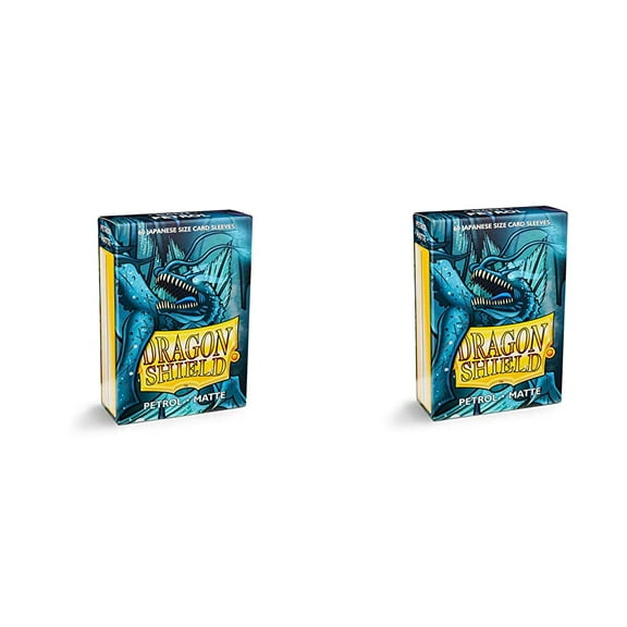 2 Packs Dragon Shield Matte Mini Japanese Petrol 60 ct Card Sleeves Value Bundle!