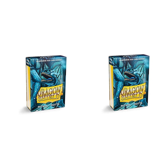 2 Packs Dragon Shield Matte Mini Japanese Petrol 60 ct Card Sleeves Value Bundle!