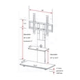thumbnail image 7 of Proman Products The Panamera TV Stand - Adjustable Mount - White, 7 of 7