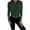 Green, variant on WCMZJ Womens Long Sleeve Stretch Crewneck Ribbed T-Shirt Slim Fit Casual Basic Tops Button Decor Fall Shirts Beige L