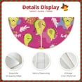 thumbnail image 5 of Bingfone Christmas Tree Skirt Mat Christmas Decoration Interior -Pink Green Avocado, 5 of 8