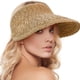 thumbnail image 5 of 7 Sombrero de sol de Color sólido a la moda, sombrero de copa vacío con pétalos, artículo imprescindible para el verano para mujer, 5 of 5