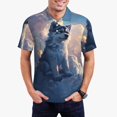 thumbnail image 2 of Kuqiui Mens Golf Polo Shirt Dry Fit Performance Sport Short Sleeve Golf Polo Shirts for Men-Cloud Wolf, 2 of 7