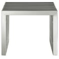 thumbnail image 2 of Modway Gridiron Banc Moderne en Acier Inoxydable 17 Pouces Argent, 2 of 4