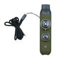 thumbnail image 2 of 7-in-1 Snow Emergency Whistle with LED Light and Compass Portable Winter Gear for Hiking Survival during Snowstorms and Blizzards featuring Loud Signaling and Lanyard, Army Green, 2 of 7