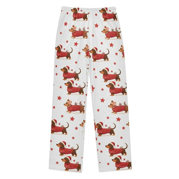 joogoo Dog Star Christmas Pajama Pants Pj Bottoms Sleepwear Lounge L