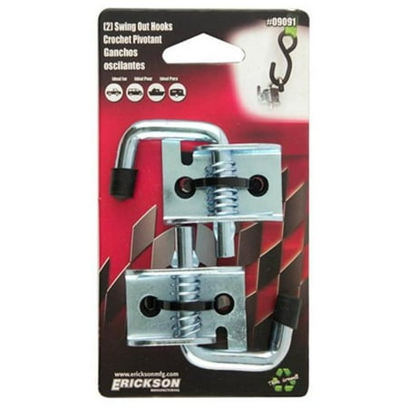 

Erickson 09091 Spring Loaded Swing Out Hook Truck / Trailer Anchor (Pack Of 2)