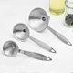 thumbnail image 3 of Juego de embudos de acero inoxidable de 3 piezas, embudo de metal de acero inoxidable con diseño de mango, embudo de llenado apilable para transferir ingredientes líquidos en polvo, 3 of 6