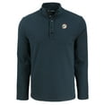 thumbnail image 2 of Men's Cutter & Buck Black Miami Dolphins Hunts Point Eco Textured Fleece Recycled Half-Snap Sweatshirt, 2 of 3