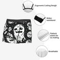 thumbnail image 5 of Rateoe Black White Spooky Ghosts Mens Boxer Briefs Poly Spandex Performance Boxer Briefs Underwear Hem Boxer Briefs - XX-Large, 5 of 8