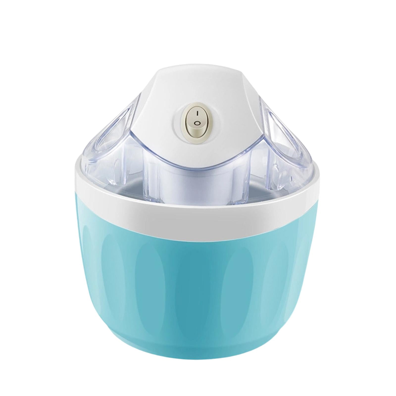 Nishiyuenyi Electric Ice Cream Maker Easy to Clean and Use Home Use Summer Dessert Maker Blue White