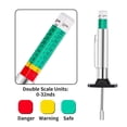 thumbnail image 5 of Tyre Tread Depth Gauge 2 Pcs Smart Color Coded Tread Depth Gauge Color Coded 25MM/32nds Car Tread Depth Measurement Gauge Tool, 5 of 5