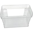 thumbnail image 4 of Skywin Stackable Plastic Storage Bins Open Front, 2-Tier Acrylic Pantry Organizer Bins With Linear Design For Toy Organizers and Storage Bins For Pantry, Kitchen, and Bathroom Essentials (Clear), 4 of 7