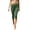 Green, variant on Levmjia Women High Waisted Capri Pants Side Slit Stretch Bodycon Workout Leggings Casual Athletic Cropped Leggings for Summer