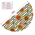 thumbnail image 3 of Yiaed Cute Sunflowers Print Christmas Tree Skirt , Tree SkirtsTree Mat for Christmas Winter Holiday Indoor Decorations-36", 3 of 7