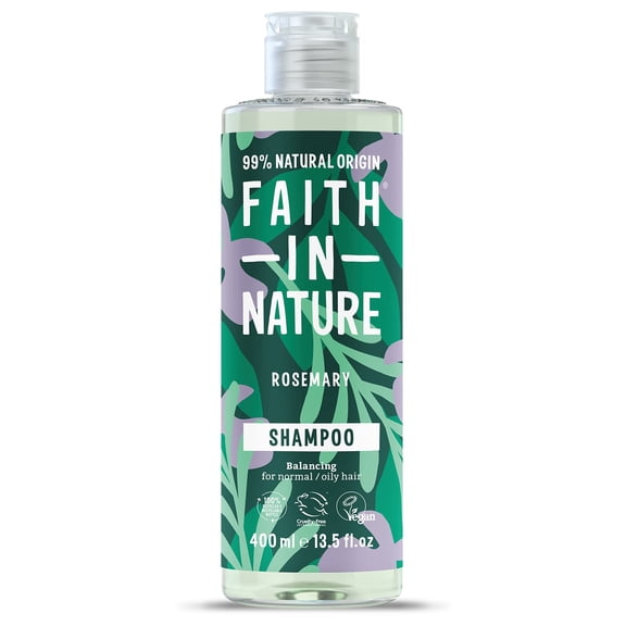 Faith In Nature Natural Shampoo - Vegan & Cruelty Free, No SLS or Parabens - 13.5 fl oz, Rosemary
