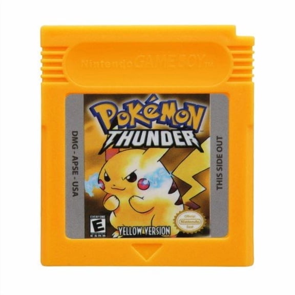 Video Games Cartridge Compatible for GB&GBC Handheld Console Pokemon Thunder Yellow