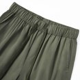 thumbnail image 6 of CONZONE Mens Cargo Shorts Elastic Waist Drawstring Hiking Shorts for Men Solid Color Lightweight Loose Fit Gym Athletic Shorts With Pockets, 6 of 8