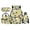 Blueberry Cute Bear, variant on Orange Fruit Capybara Kids Backpack Set 4 Pcs Durable Lightweight Kids School Bag with Lunch Tote, Pencil Pouch and Water Bottle Cover for Elementary Students