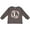 Charcoal, variant on Monogram Letter L Rose Floral Wreath Gift Girls Long Sleeve Toddler T-Shirt