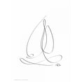 thumbnail image 2 of Mahdavi, Gholam Reza 19x24 White Modern Wood Framed Museum Art Print Titled - Sailboat, 2 of 4