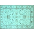 thumbnail image 1 of Ahgly Company Indoor Rectangle Oriental Light Blue Traditional Area Rugs, 7' x 10', 1 of 4