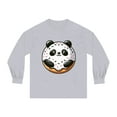 thumbnail image 2 of Strange & Cozy Doughnut Panda Delight 100% US Cotton, S-3XL Long-Sleeve Tee, 2 of 3