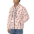 thumbnail image 3 of Goofa Pastry Pattern Mens Full-zip Hoodie, Zip-up Pullover Hooded Sweatshirt, Kangaroo Pocket Hoodie Ideal for Daily Wear, Travel, and Home-3X-Large, 3 of 5