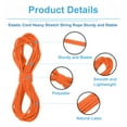 thumbnail image 3 of Uxcell Elastic Cord Heavy Stretch String Rope Elastic String Orange Red 4mm, 3 of 5