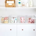 thumbnail image 6 of Sindcom 10 Pack Clear Stackable Storage Bins with Lids, Large Plastic Containers with Handle for Pantry Organizer and Storage,Perfect for Kitchen,Fridge,Cabinet, Closet,Bathroom Organization, 6 of 7