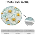 thumbnail image 6 of Lightblue Daisy Flower Watercolor Pattern Round Fitted Tablecloth with Elastic Edge,Dining Table Cover Waterproof,Outdoor Round Tablecloth for Camping,Dining,Indoor and Outdoor, 6 of 7