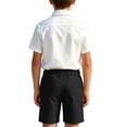 thumbnail image 4 of Mifsaly Kids Back To School Uniform Sets Girls Boys Short Sleeve White Button Up Shirts and Shorts First Day Of School Casual 2 Piece Outfits, 4 of 9