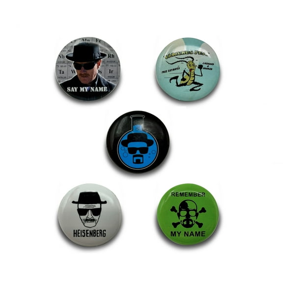 Breaking Bad Combo Button - Say & Remember My Name, Vamonos Pest & Heisenberg - 5-Buttons