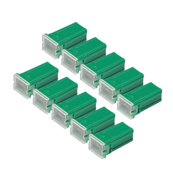 Unique Bargains 10 Pcs 40A Micro Cartridge Fuses Engine Inner FMM M-Case Type Fuses for Car Truck Durable Plastic Metal