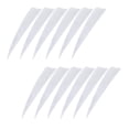 thumbnail image 2 of S SERENABLE 12 Pcs 4 Pouces Fletches Fletching Bricolage Outil de Décoration d'Arbre - Blanc, 2 of 9