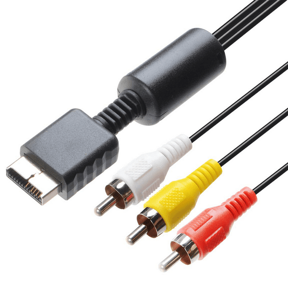 Audio Video RCA Cable - Game Console Component Accessories Connection AV Cable for PS2 Three-row Cable Playstation