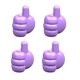 thumbnail image 1 of 4 ganchos de pared con clip multifuncional para el hogar, color morado. Afortunado Sencillez, 1 of 5