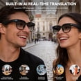 thumbnail image 6 of AI Smart Glasses with Camera, 1080P Video Recording Camera Glasses for Men and Women, Real Time Translation, AI Voice Assistant, Photochromic Lenses Sunglasses for Travel,(Black), 6 of 9