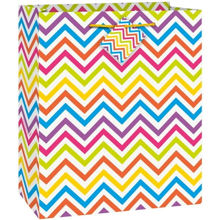 Rainbow Chevron Gift Bag