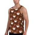 thumbnail image 2 of Pofeuu Sloths Need More Coffee Print Men's Workout Tank Tops Sleeveless Muscle Gym Shirt Quick Dry-XX-Large, 2 of 7