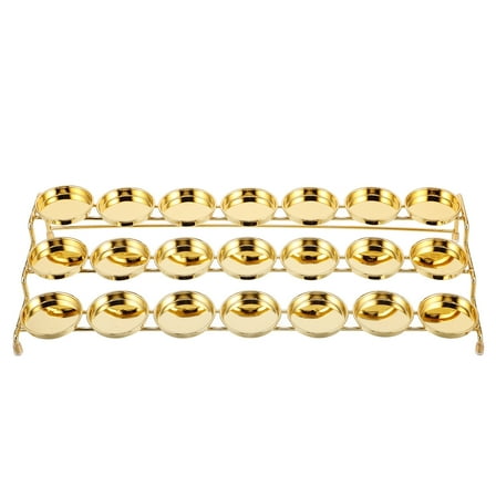 FOMIYES 1Set Metal Candle Holder Three Tier Design for Fireplace Insert Decor Traditional Style for Indoor Use