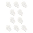 thumbnail image 3 of Monstrate Bath Glove Body Shower Scrub Gloves Elastic Reusable Men Women Massage Scrubber Skin Exfoliator Portable Household Blanco 10piezas, 3 of 6