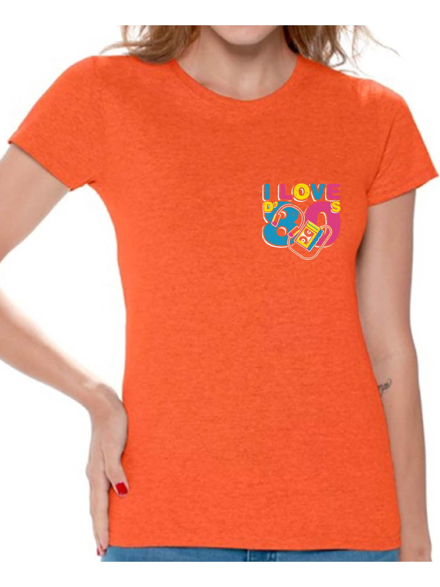 Awkward Styles - Awkward Styles I Love D' 80s Tshirts 80s Costumes for Women 80s Pocket Shirts I