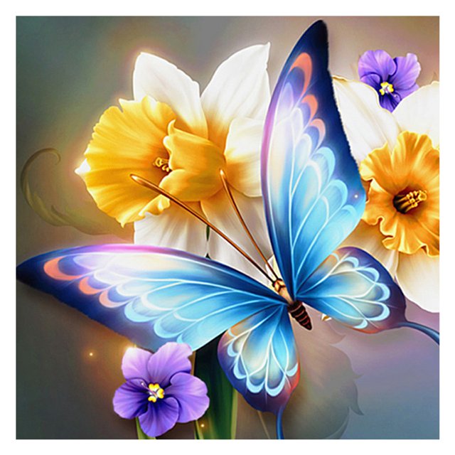 Cuadros Decorativos DIY 5D mosaico mariposa Animal completo taladro redondo diamante resina pintura Kit Sywqhk Nuevos Originales