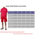 thumbnail image 3 of Vedolay Set For Men Casual Summer Mens Personality Sport Set Summer 2 Piece Outfit Short Sleeve T Shirt and Shorts,Blue XL, 3 of 5