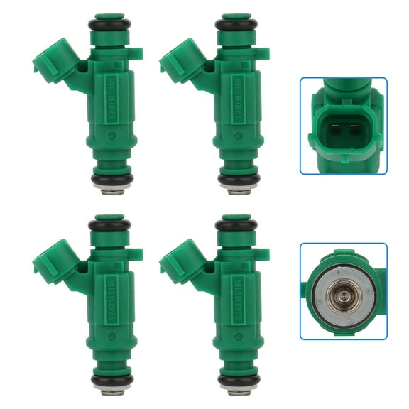 Injectors,CCIYU 12 Holes Fuel Injectors Set fit for 1.8L 2003 2004 2005 2006 Sentra Compatible with 280156159 Injector, 4 Pieces