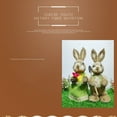 thumbnail image 4 of Cute Garden Ornaments Standing Rabbits Bunny Decorations Party Supplies Easter Decorations Exquisite Hand Gifts Prizes Birthday Gifts Straw Rabbit TYPE C, 4 of 7