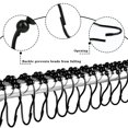 thumbnail image 2 of 2024, anillos de ducha de acero inoxidable (12 piezas negras), 2 of 4