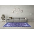 thumbnail image 3 of Ahgly Company Indoor Rectangle Medallion Blue Traditional Area Rugs, 7' x 9', 3 of 4