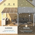 thumbnail image 6 of AECOJOY 10' x 16' Hardtop Gazebo Outdoor Aluminum Pergola ​For Garden, Patio, Backyard-​White, 6 of 10
